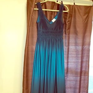 Gorgeous teal maxi dress